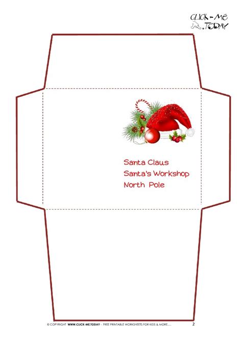 Envelope Template Downloadable Free Printable Santa Envelopes North Pole